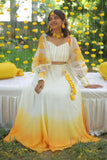 Haldhi sara-charming ombre set