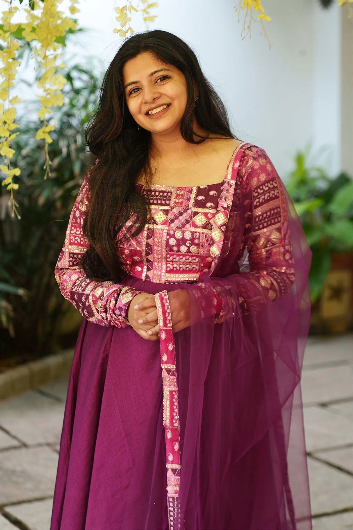 Aaradhana - Anarkali,Pant and Dupatta