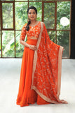 Orange Brocade
