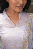Lavender Organza Kurta Set