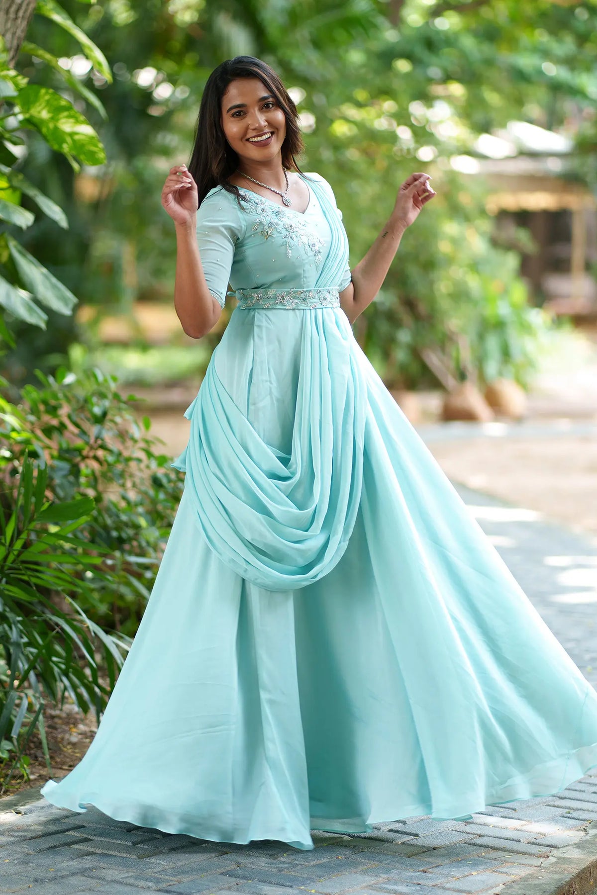Sachi - Drape gown